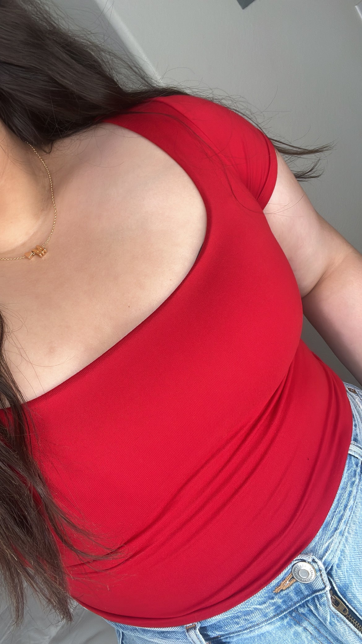 Double Lined Top- Red