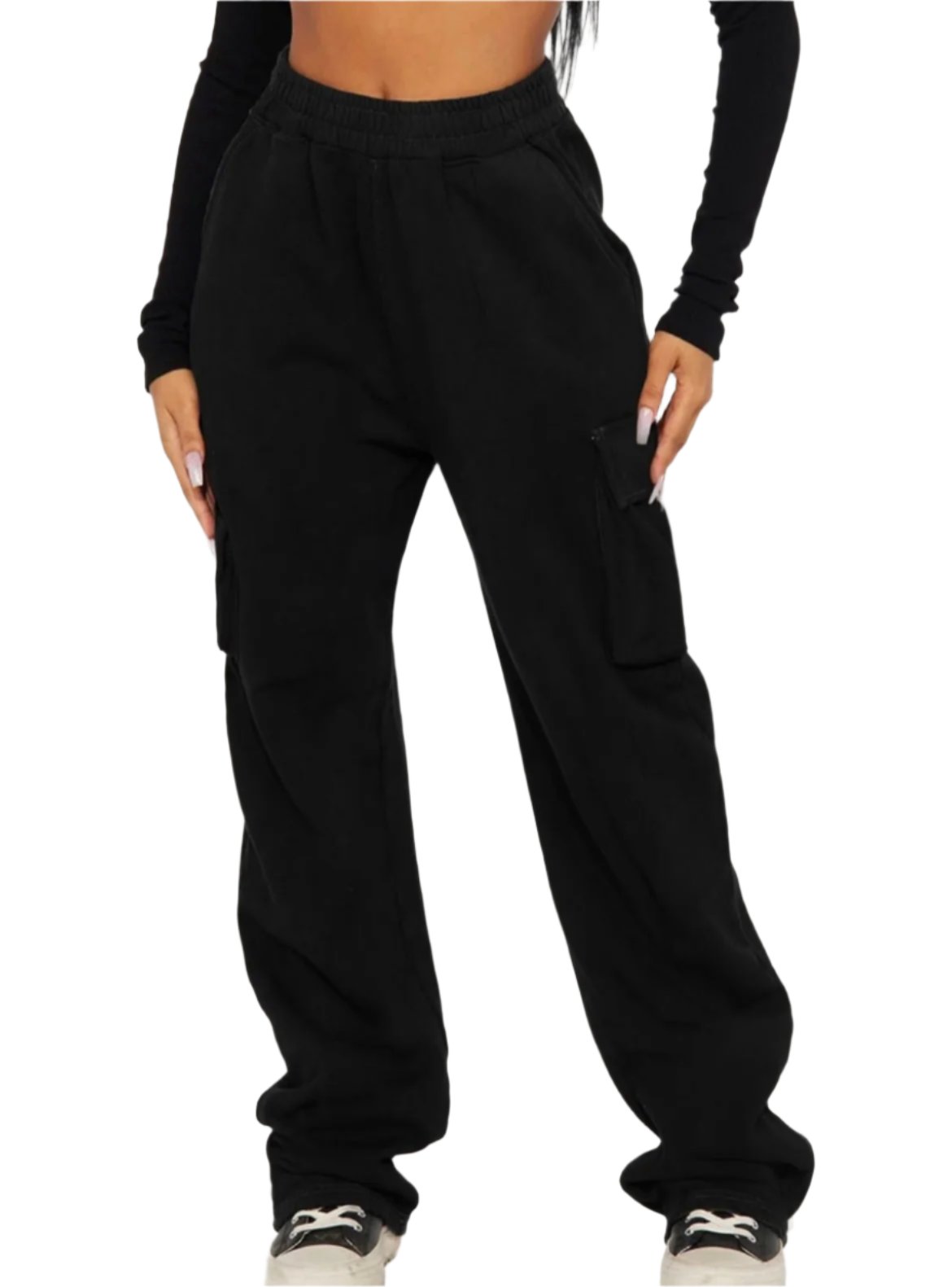 Cargo Sweats- Black