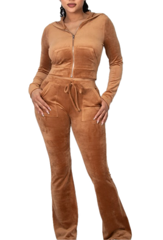 Velour Tracksuit Mocha